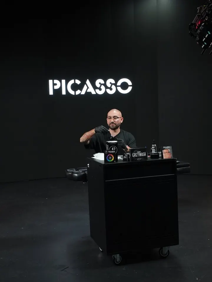 Picasso Jeff tijekom demonstracije